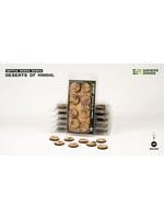 Gamers Grass Deserts of Maahl Bases Pre-Painted (8x 28mm Round)