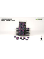 Gamers Grass Alien Infestation Bases Pre-Painted (8x 28mm Round)