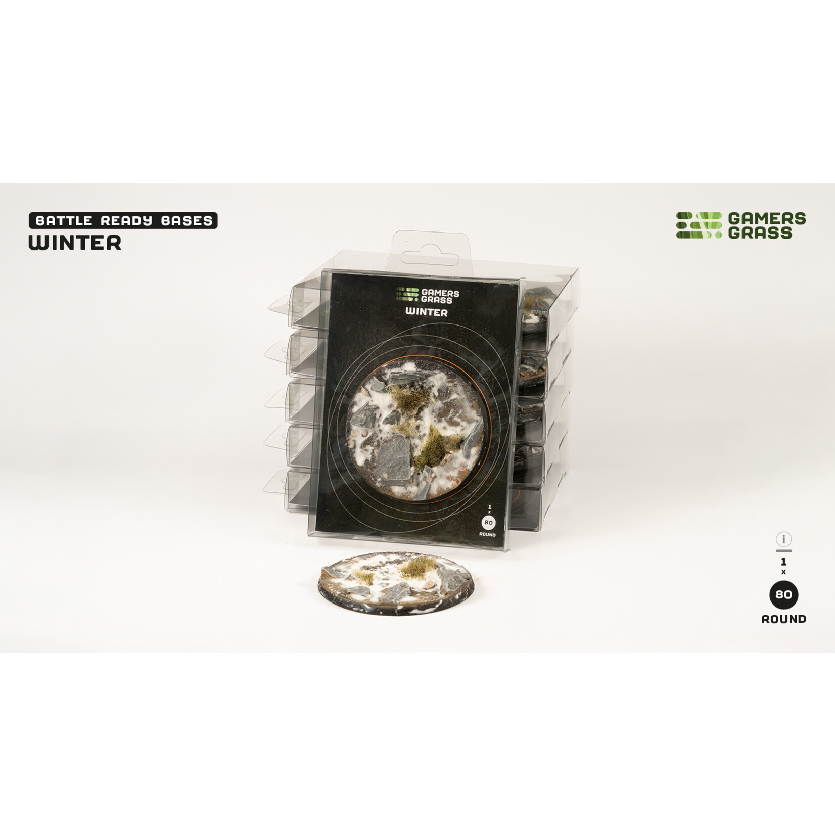 Gamers Grass Winter Base Pre-Painted (1x 80mm Round)