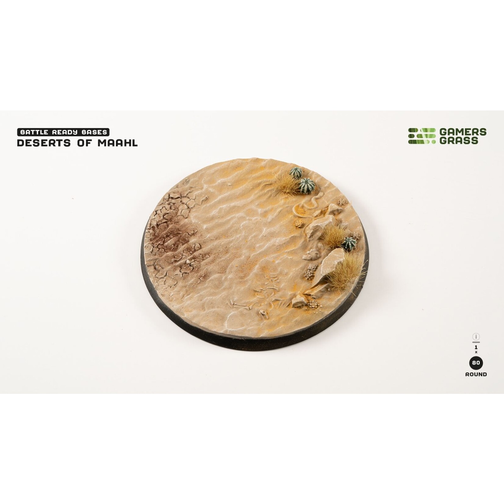 Gamers Grass Deserts of Maahl Base Pre-Painted (1x 80mm Round)