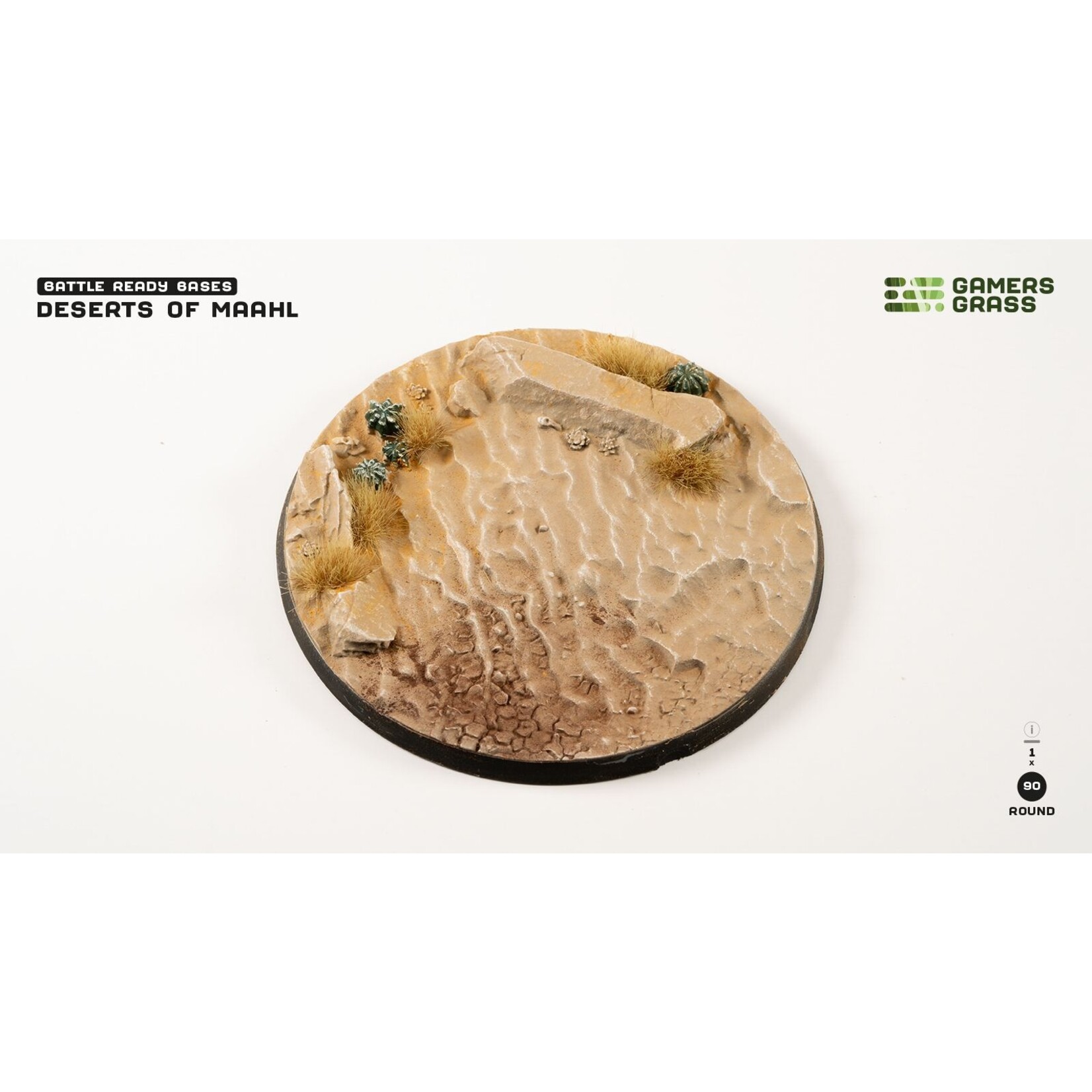 Gamers Grass Deserts of Maahl Base Pre-Painted (1x 90mm Round)