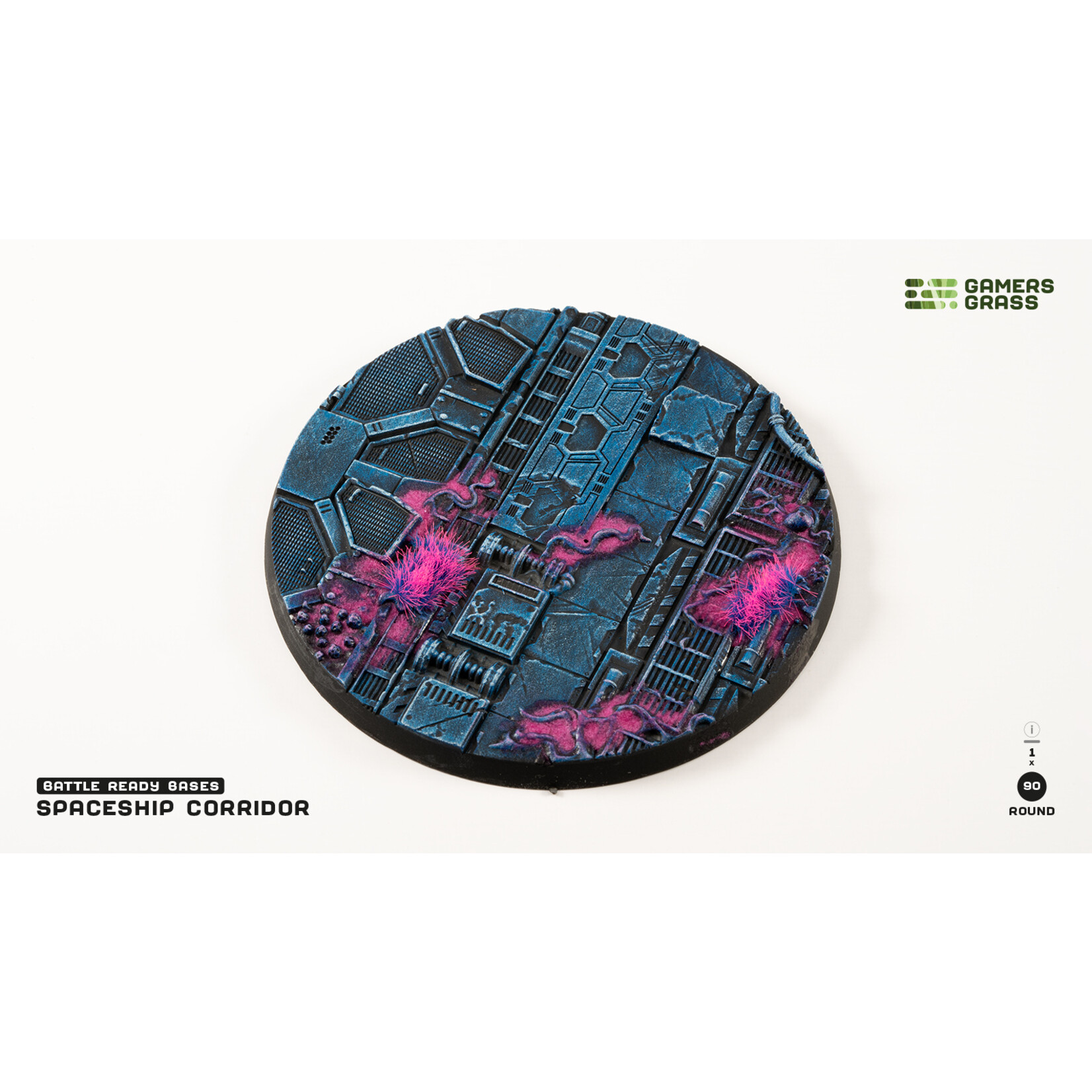 Gamers Grass Alien Infestation Base Pre-Painted (1x 90mm Round)