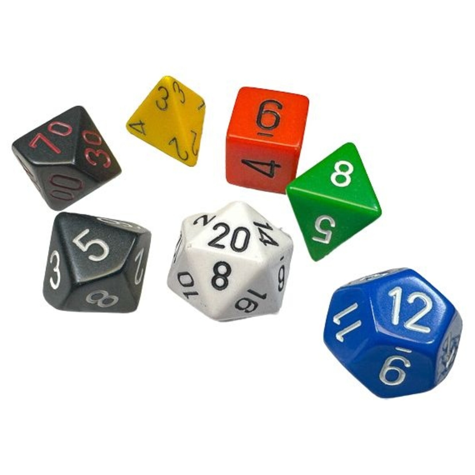 Chessex Chessex 7-Die set Opaque - GM & Beginner
