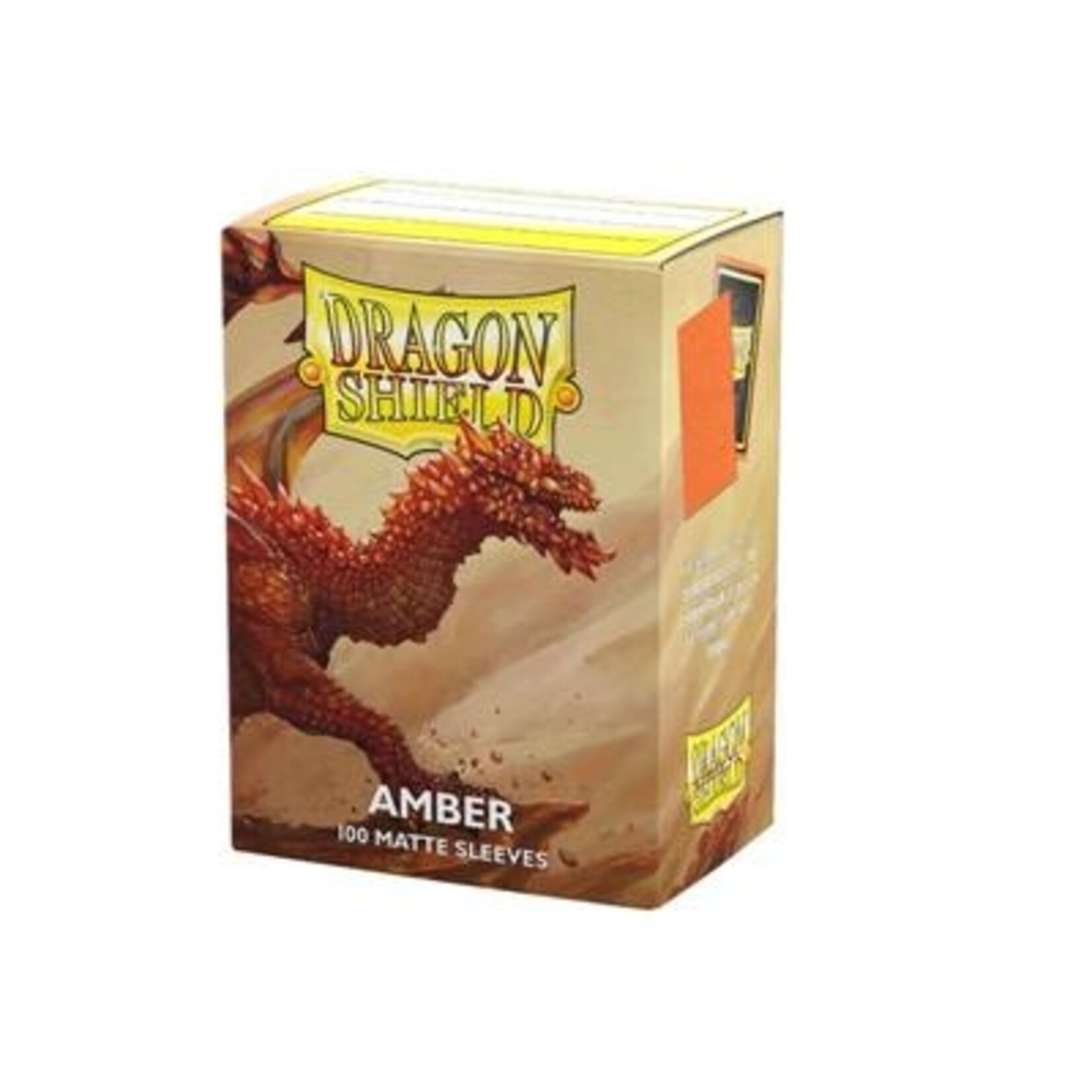 Dragonshield Dragonshield 100 Box Sleeves Matte Amber