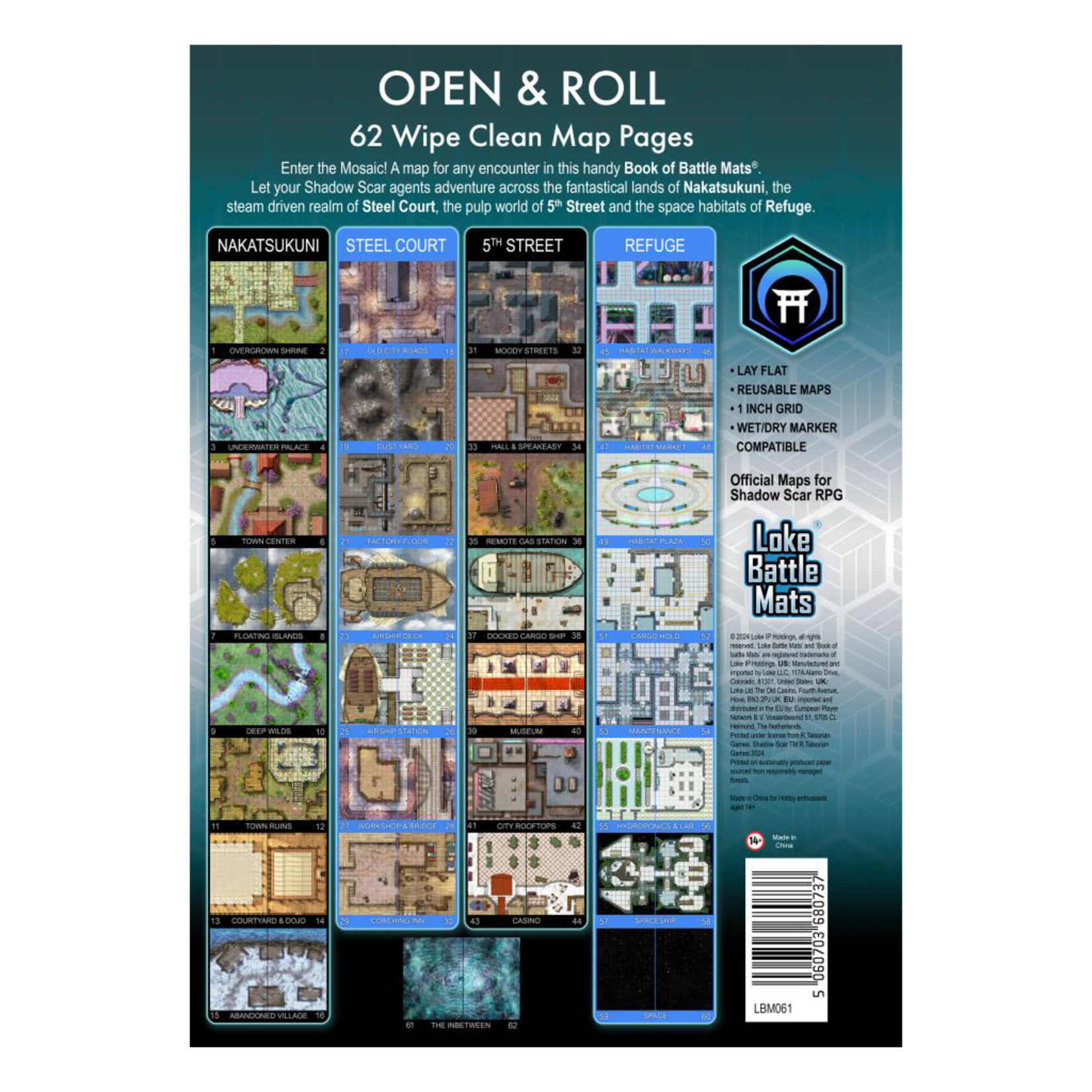 Loke Battlemats Giant Book of Battle Mats: Shadow Scar