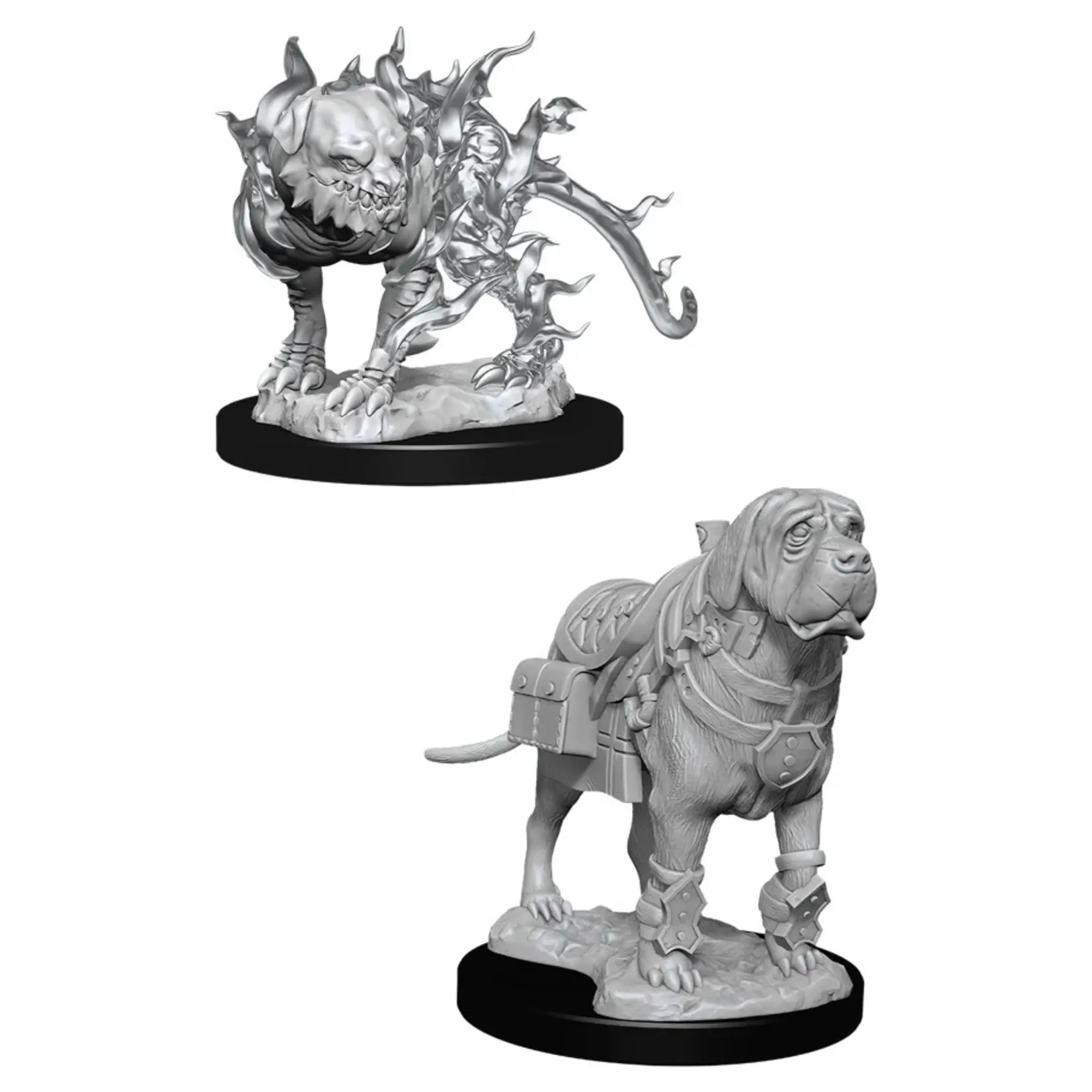 Wizkids D&D Nolzur's Marvelous Miniatures Mastiff and Shadow Mastiff
