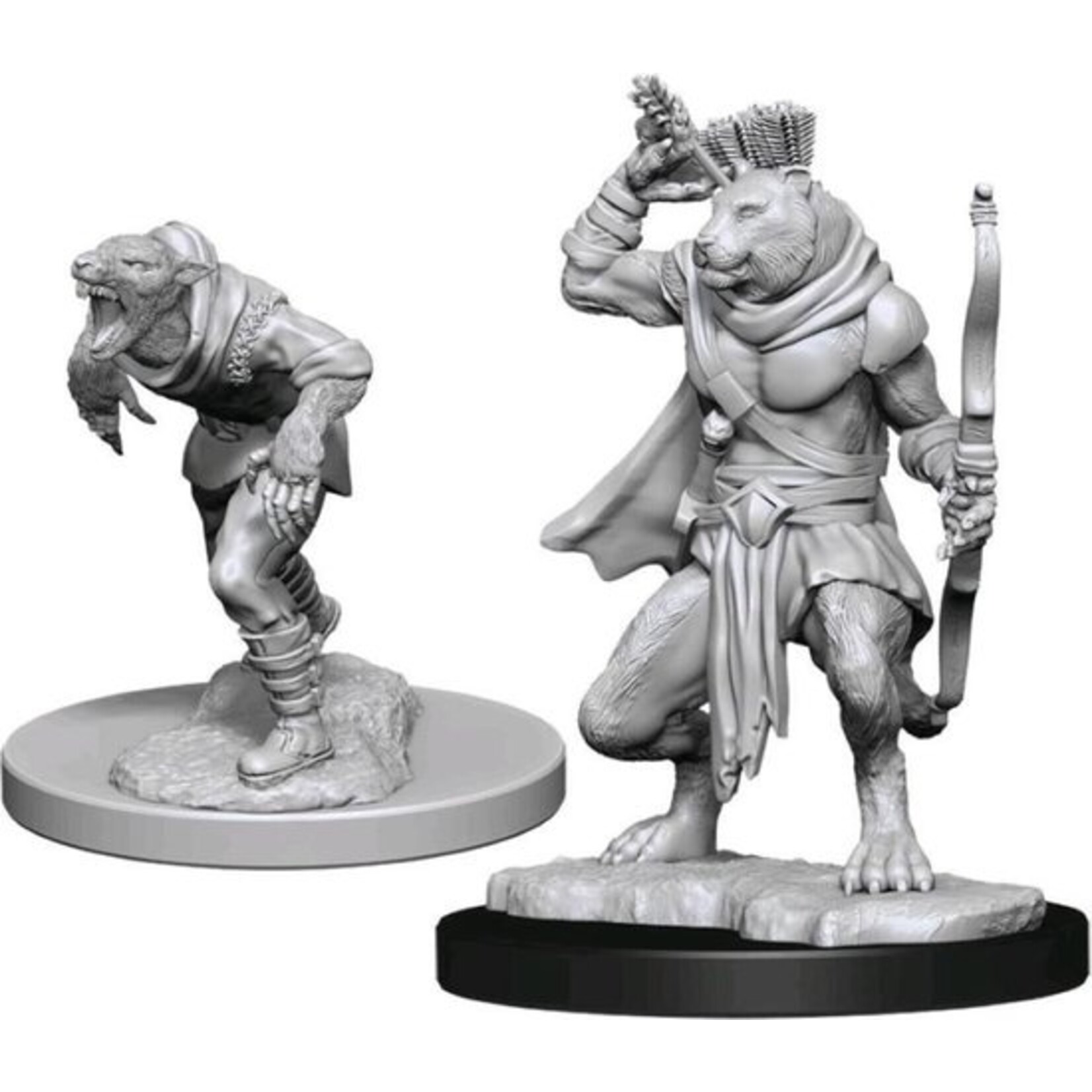 Wizkids D&D Nolzur's Marvelous Miniatures Wererat and Weretiger