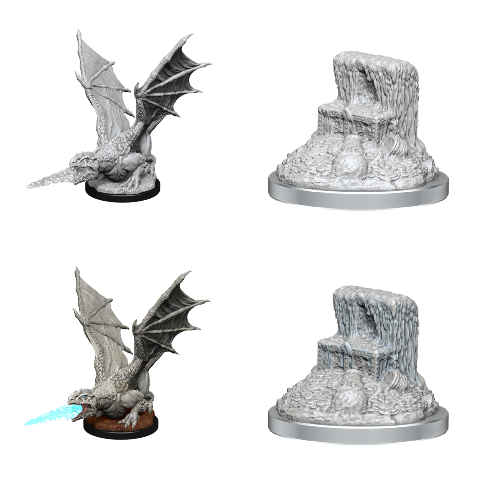Wizkids D&D Nolzur's Marvelous Miniatures White Dragon Wyrmling