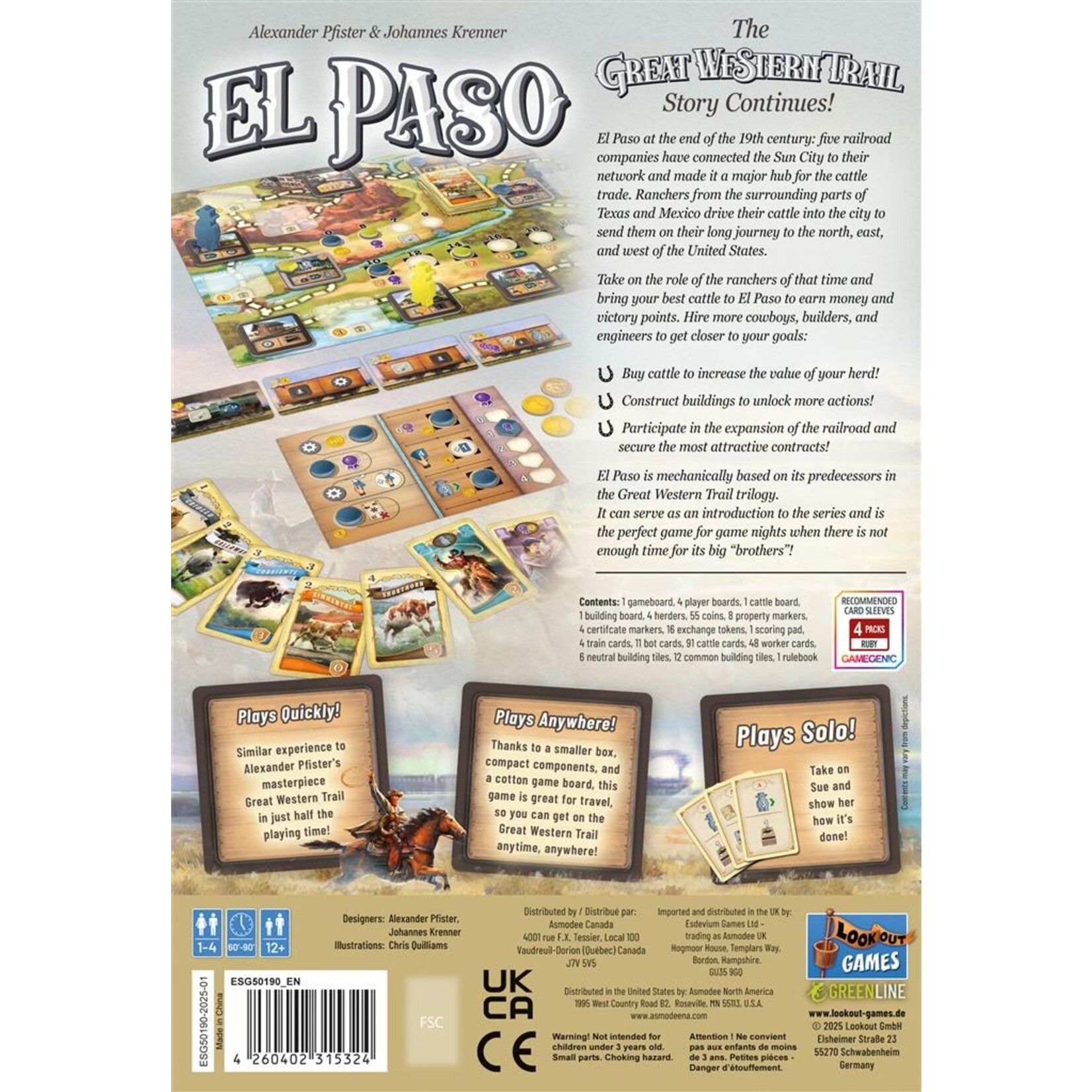 Eggertspiele Great Western Trail El Paso (EN)
