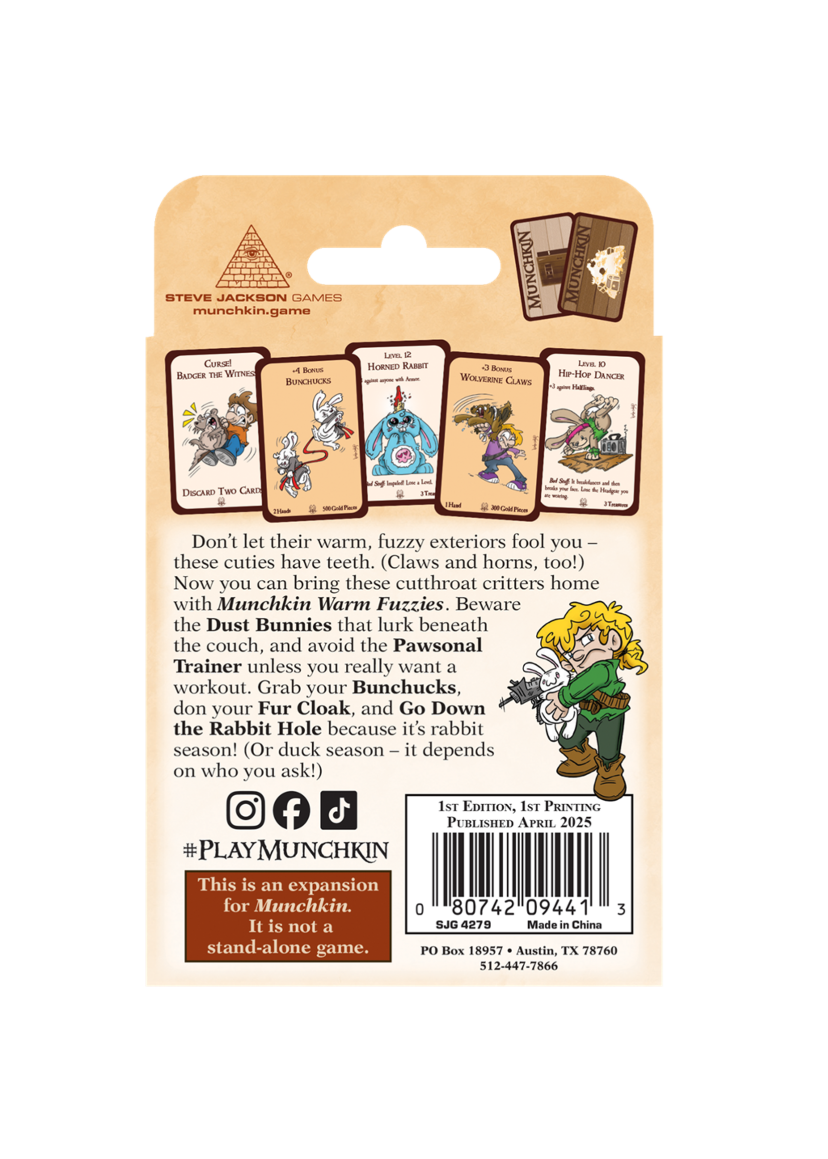 Steve Jackson Games Munchkin: Warm Fuzzies (EN)