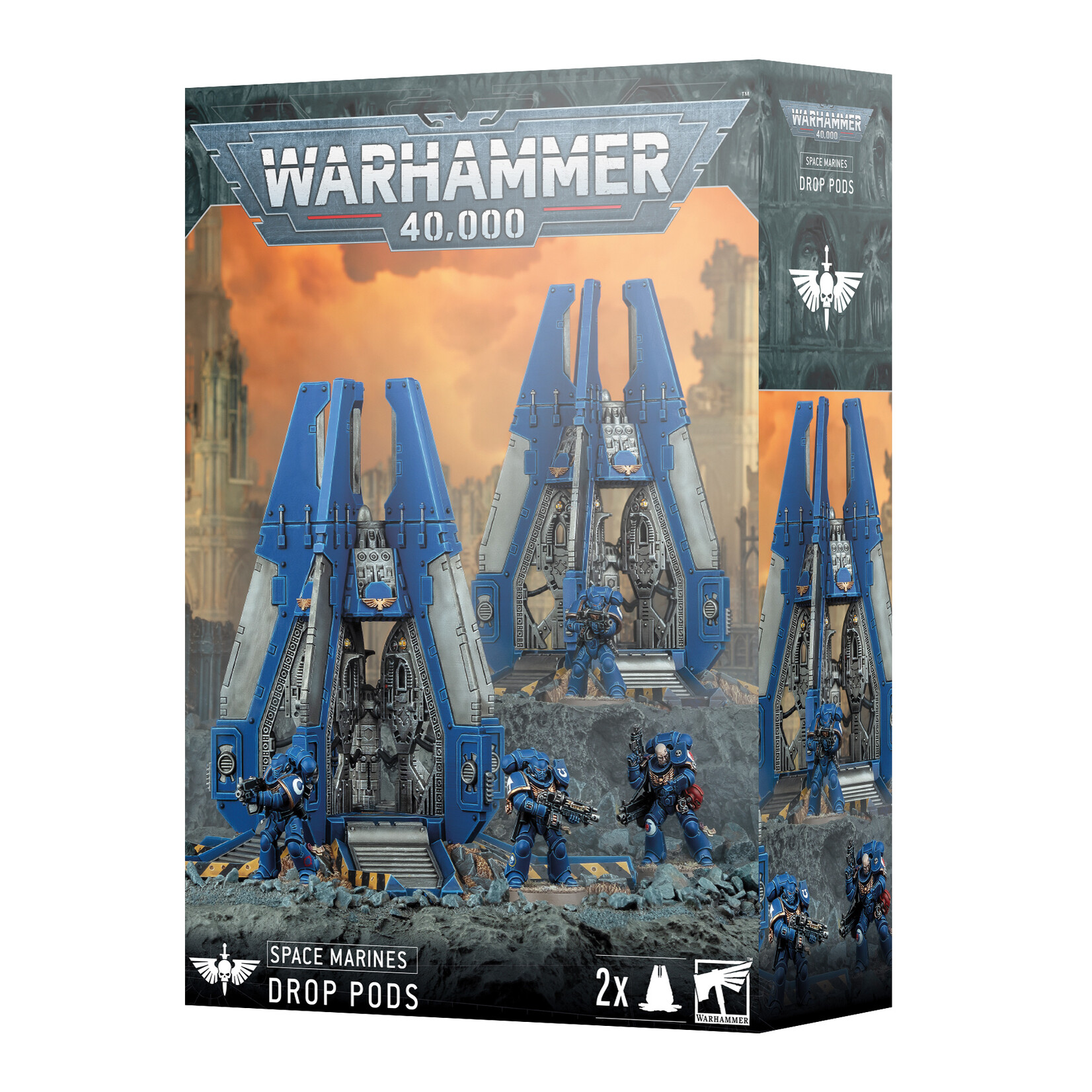 Games Workshop Space Marines Drop Pods
