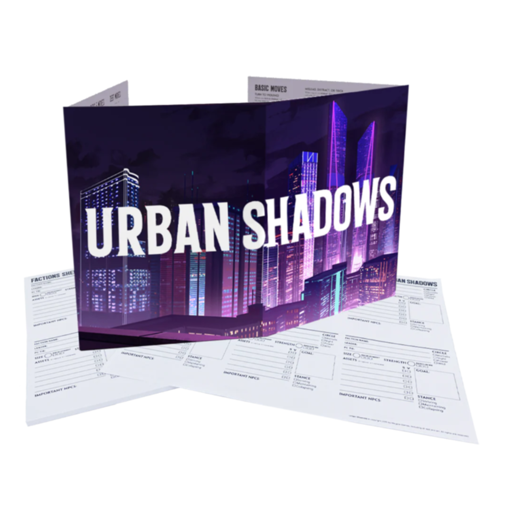 Magpie Games Urban Shadows MC Screen & Campaign Notepad