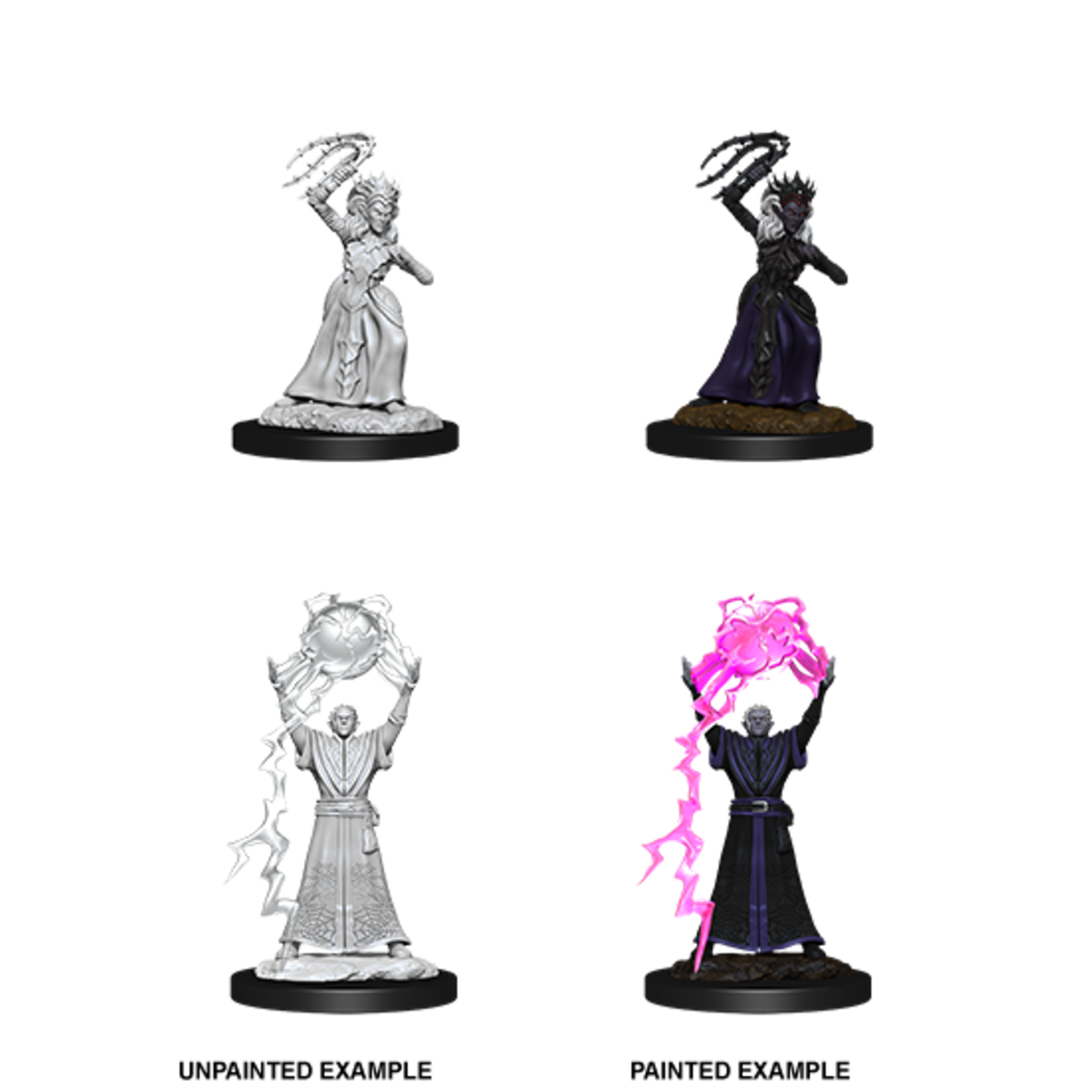 Wizkids D&D Nolzur's Marvelous Miniatures Drow Mage and Drow Priestess