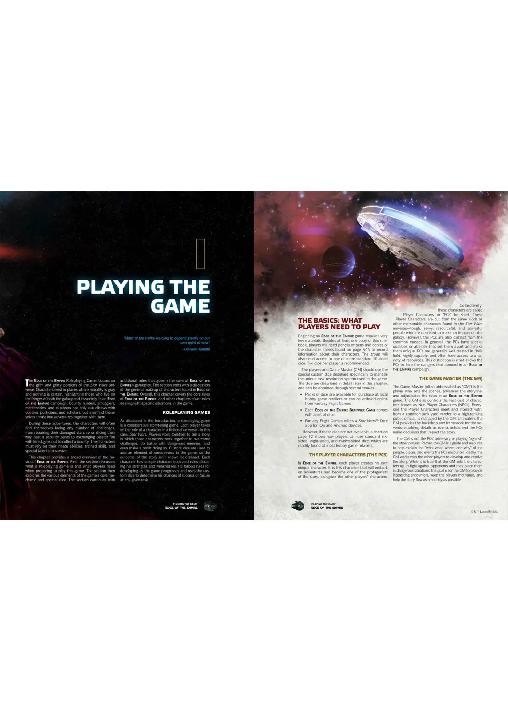 EDGE Studio Star Wars RPG Edge of the Empire Core Rulebook (EN)