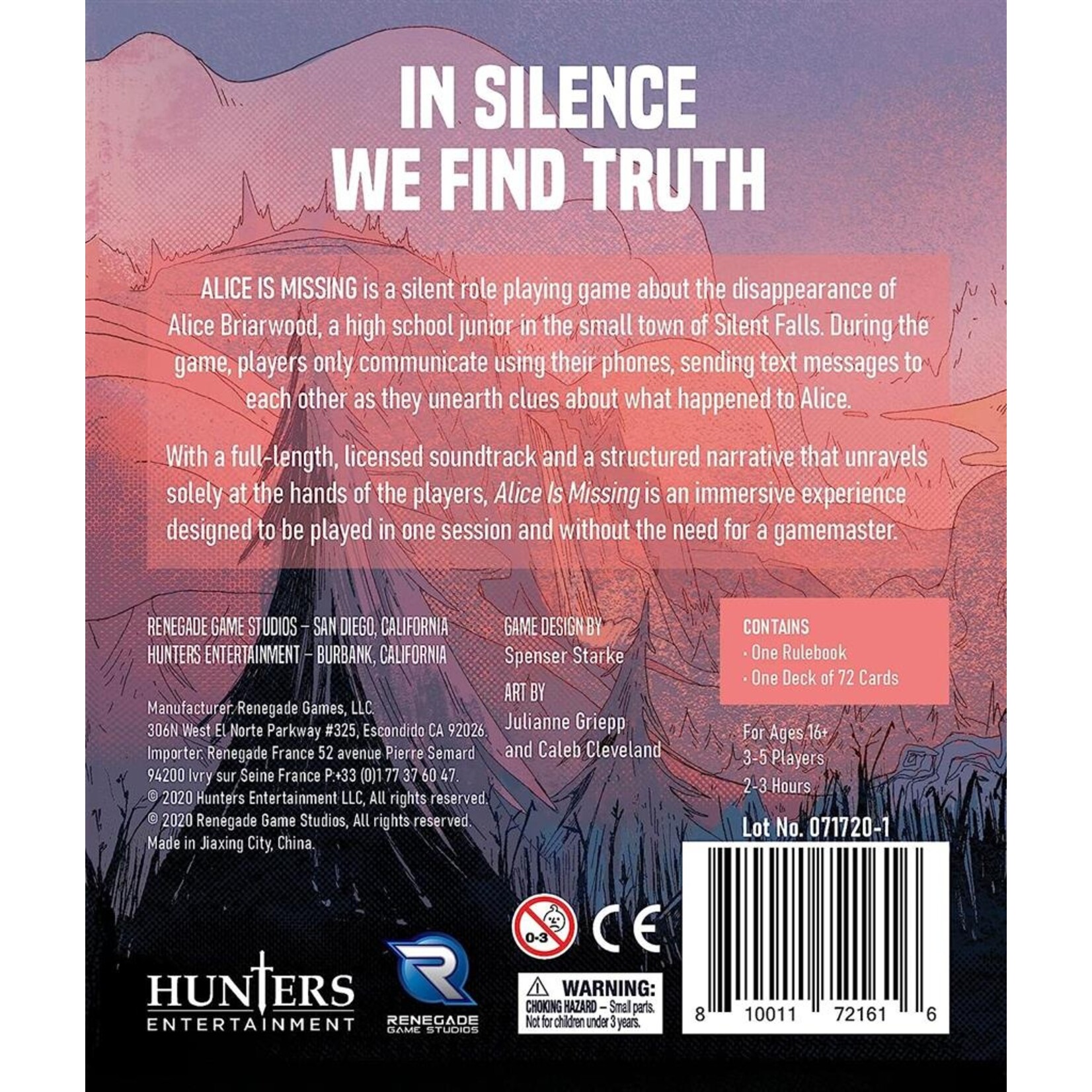 Renegade Games Alice is Missing (EN)