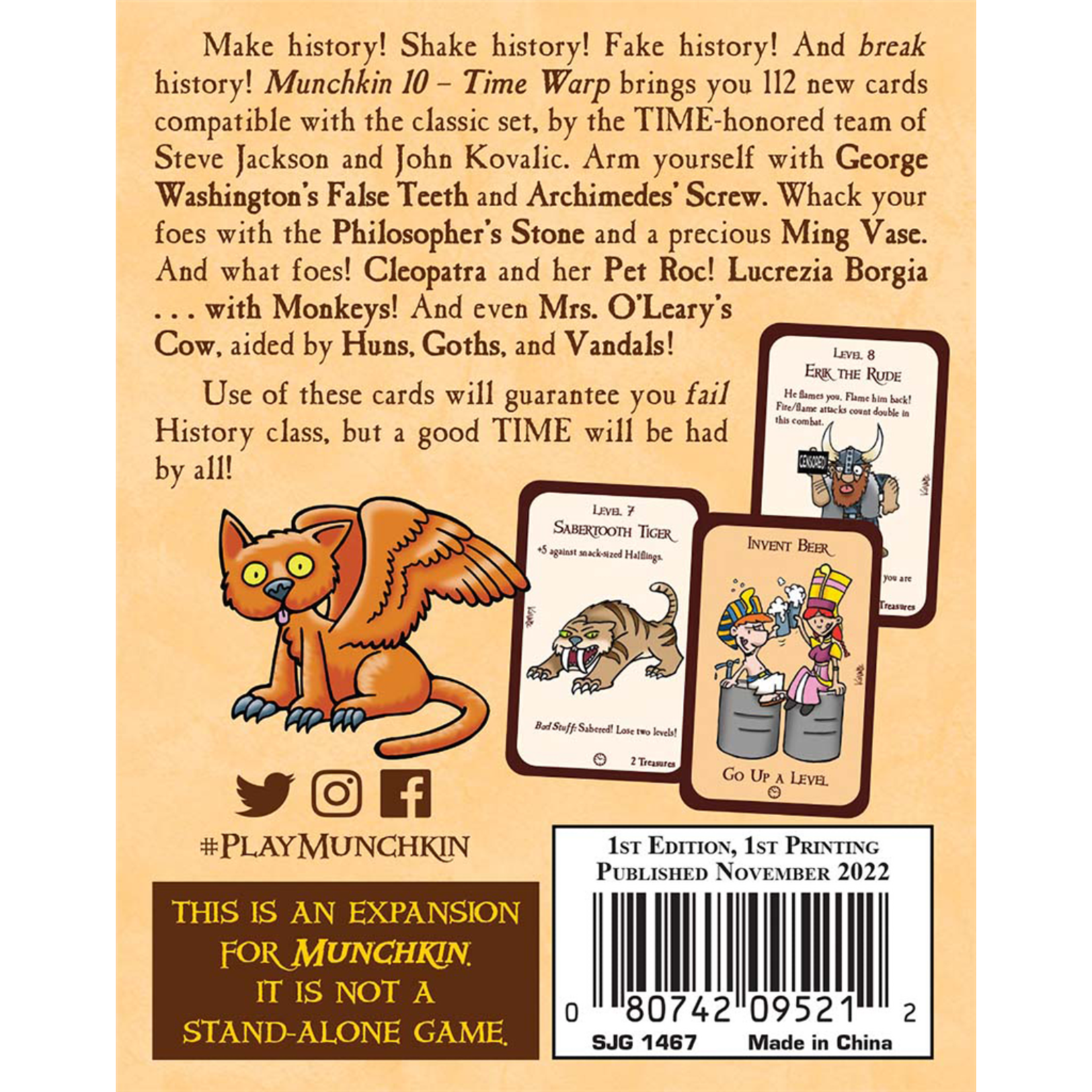 Steve Jackson Games Munchkin: 10 Time Warp (EN)