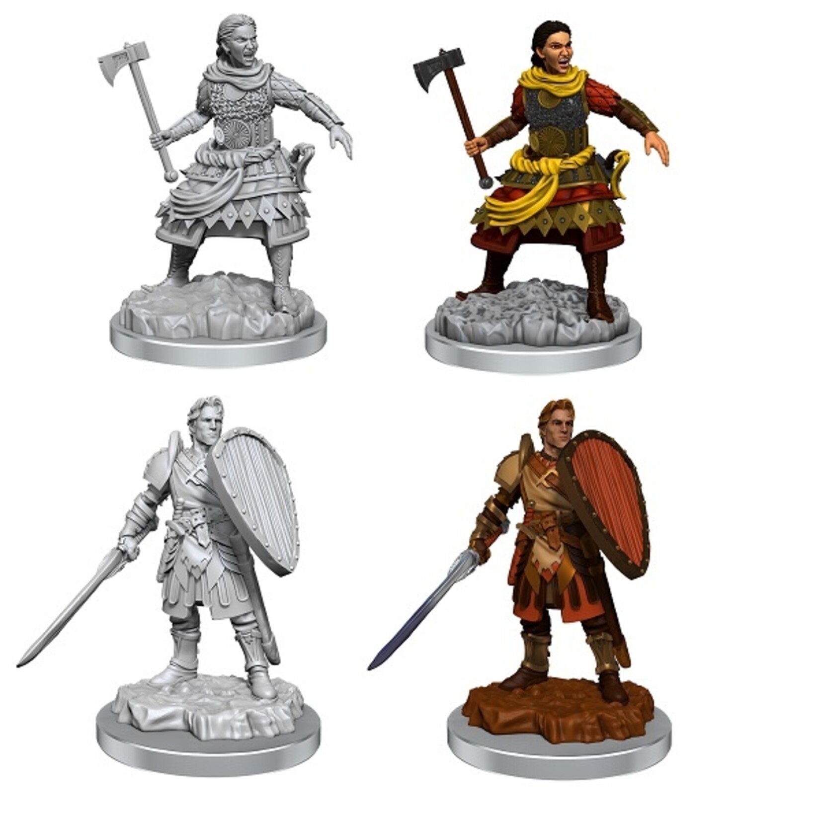 Wizkids D&D Nolzur's Marvelous Miniatures Human Fighters