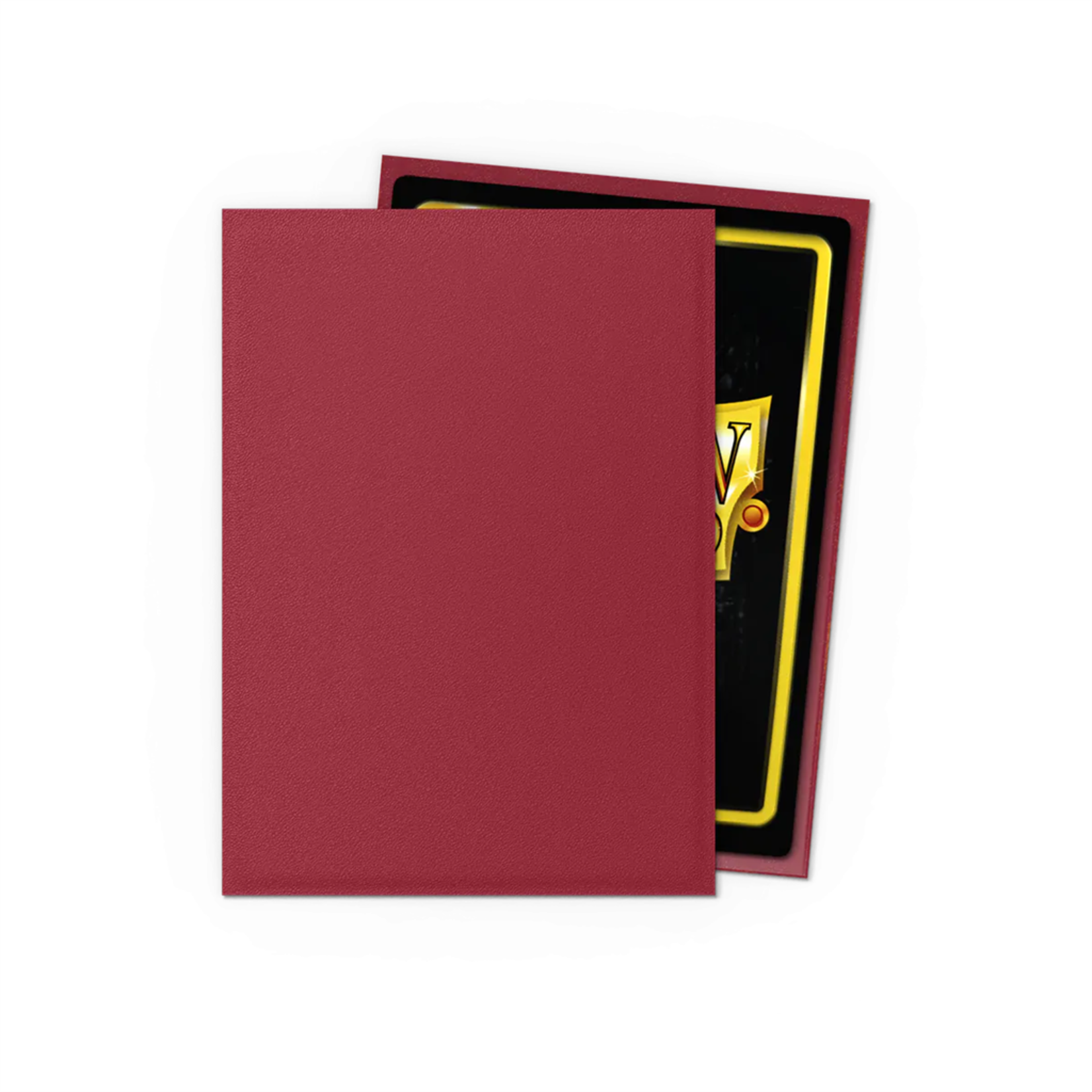 Dragonshield Dragonshield 100 Box Sleeves Non-Glare Matte Blood Red