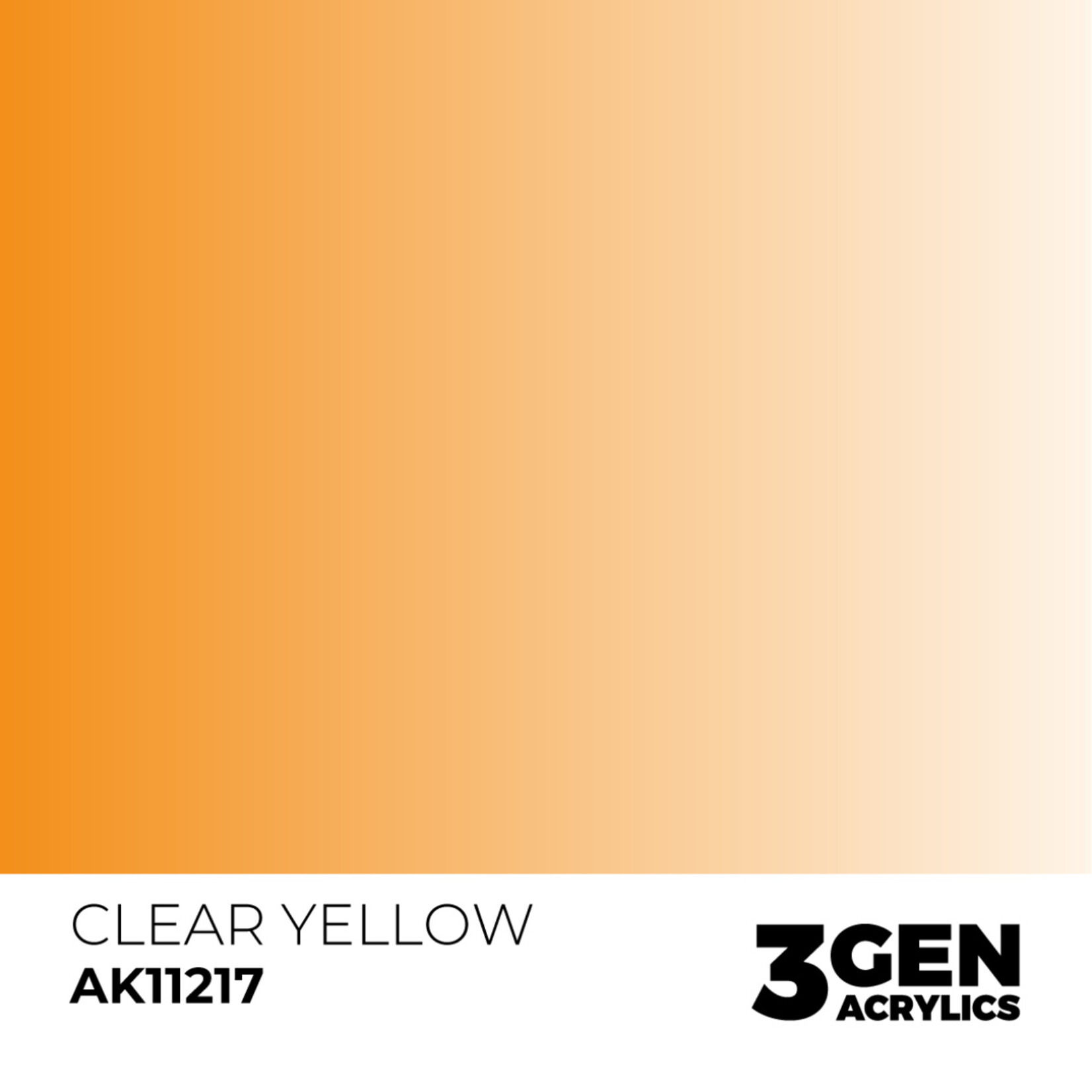 AK Interactive AK 3rd Gen Acrylics: Clear Yellow (17ml)