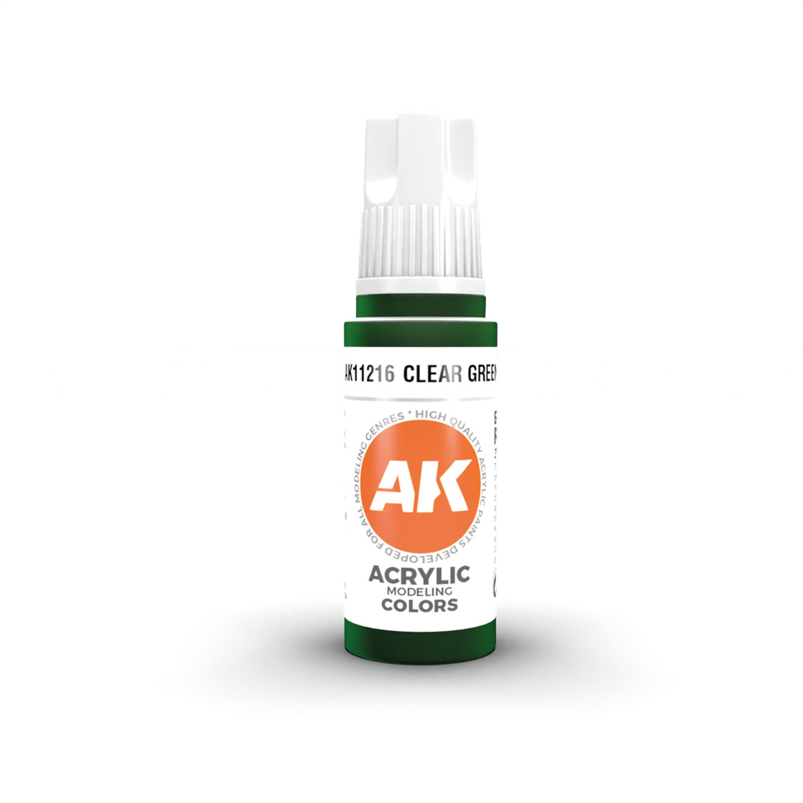 AK Interactive AK 3rd Gen Acrylics: Clear Green (17ml)
