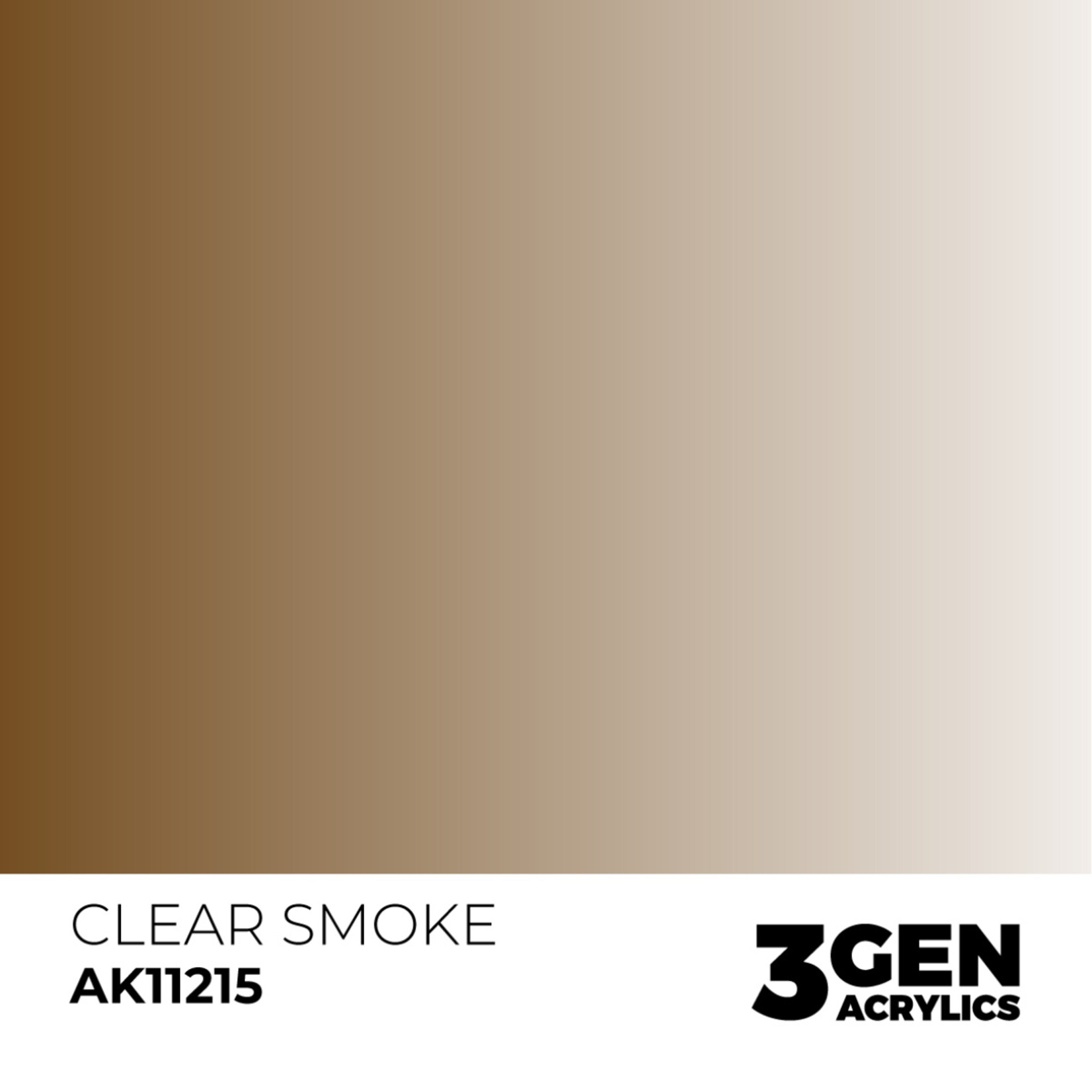 AK Interactive AK 3rd Gen Acrylics: Clear Smoke (17ml)