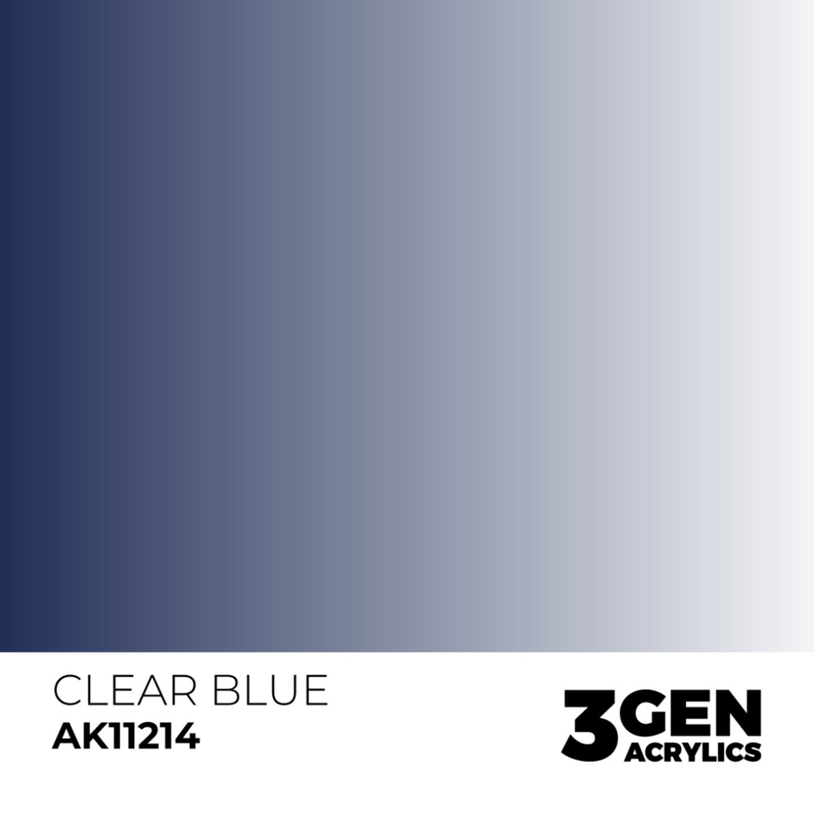 AK Interactive AK 3rd Gen Acrylics: Clear Blue (17ml)