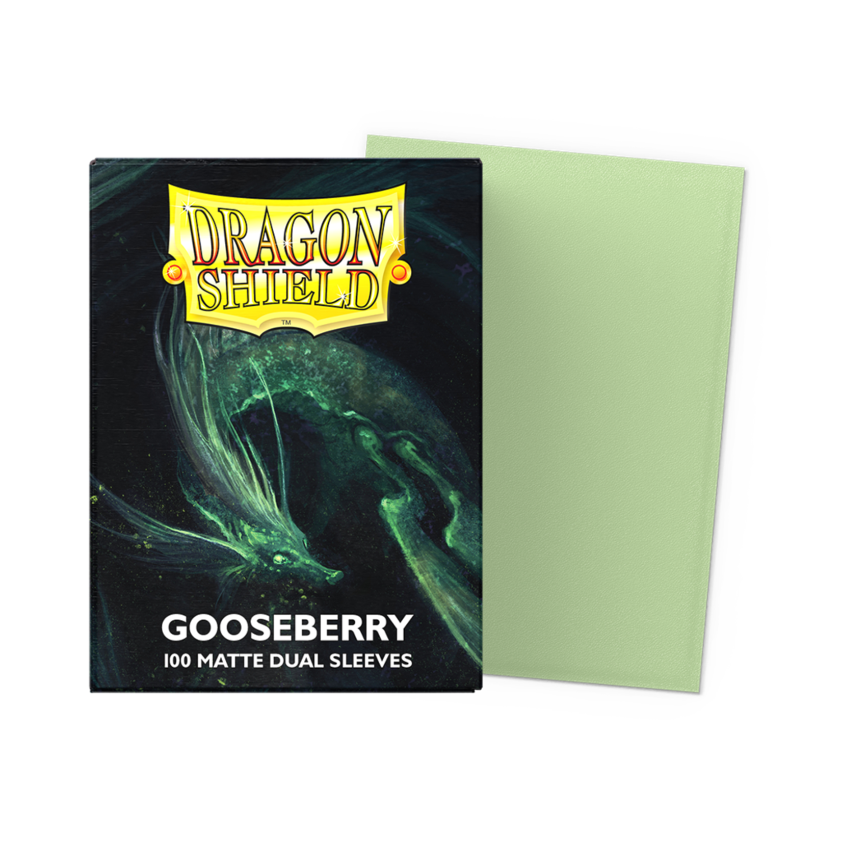 Dragonshield Dragonshield 100 Box Dual Matte Sleeves 'Gooseberry'