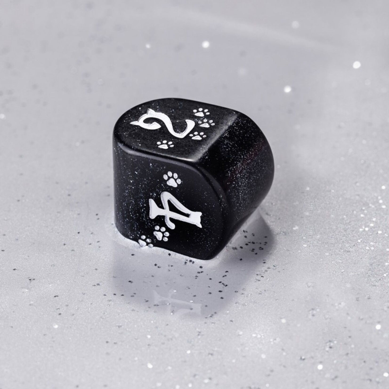 Q-Workshop CATS Modern Dice Set: Waffle (Black)