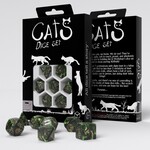 Q-Workshop CATS Modern Dice Set: Pixel (Green)