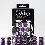 Q-Workshop CATS Modern Dice Set: Purrito (Purple)