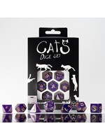 Q-Workshop CATS Modern Dice Set: Purrito (Purple)