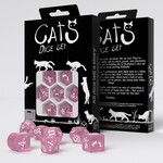 Q-Workshop CATS Modern Dice Set: Daisy (Pink)
