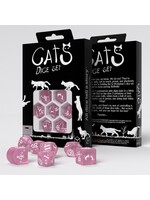 Q-Workshop CATS Modern Dice Set: Daisy (Pink)