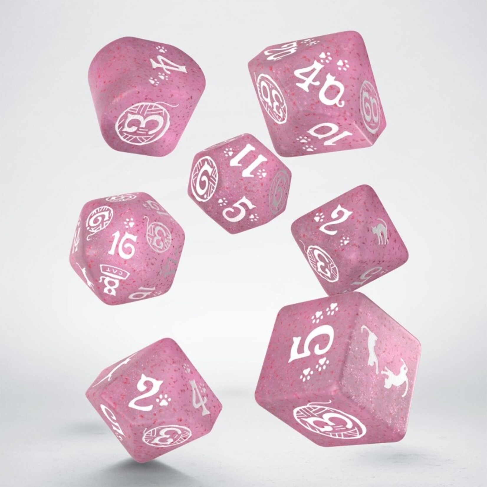 Q-Workshop CATS Modern Dice Set: Daisy (Pink)
