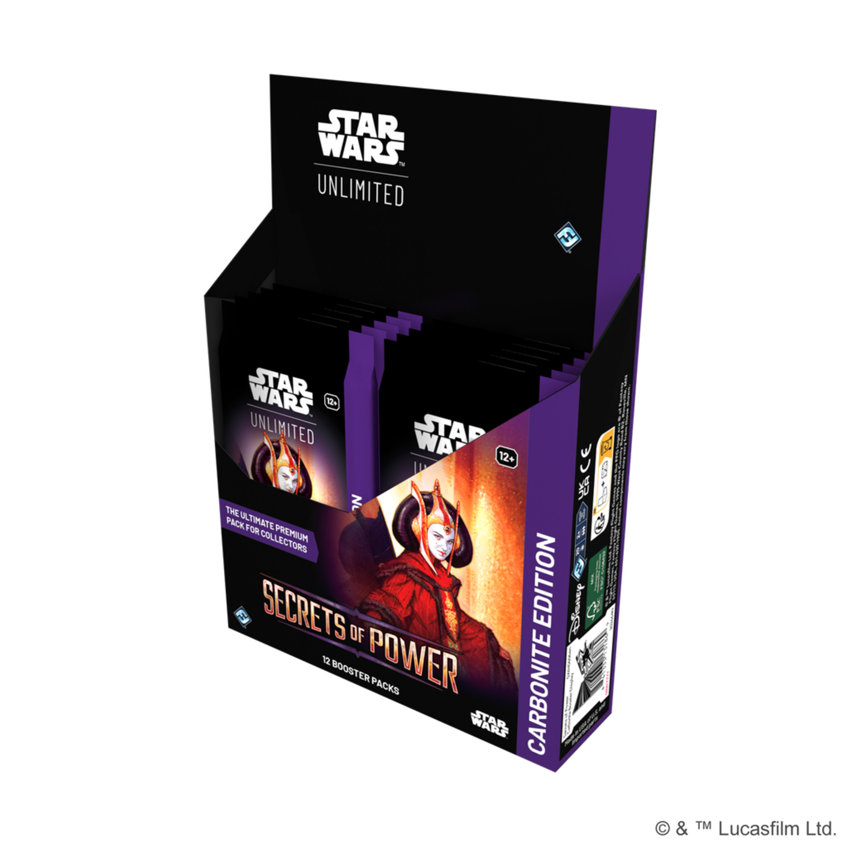 Fantasy Flight Games SWU Secrets of Power: Carbonite Booster Display