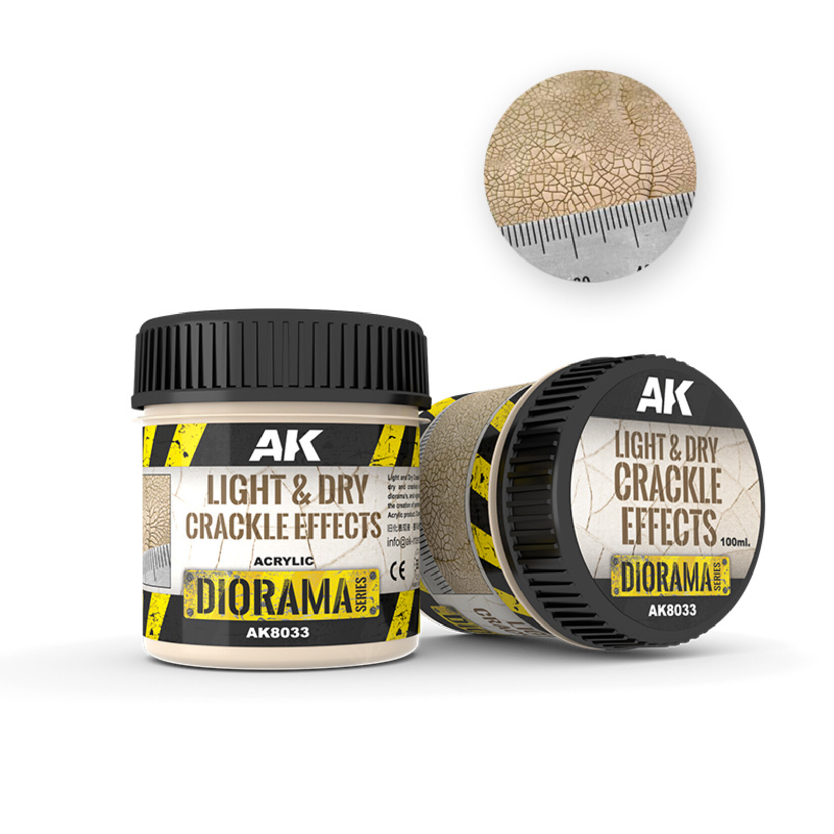 AK Interactive AK Terrains Light & Dry Crackle Effects 100ml