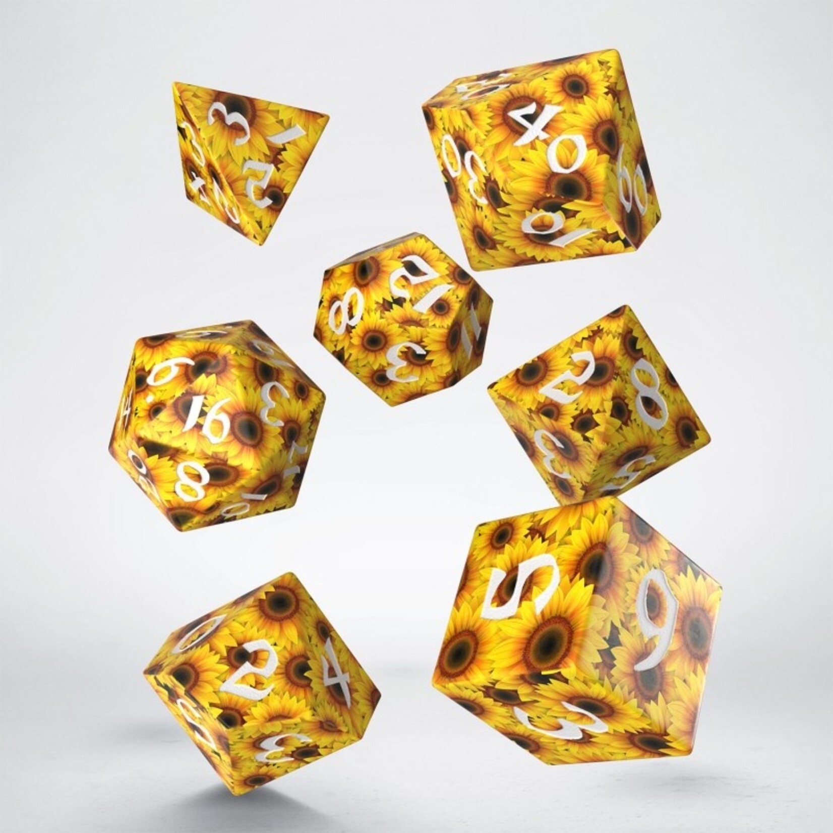 Q-Workshop Full Art Dice Set - Sunflower