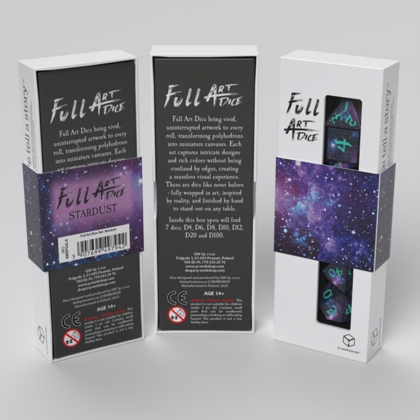 Q-Workshop Full Art Dice Set - Stardust