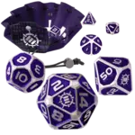 Enhance Enhance Metal RPG Dice Set - Purple