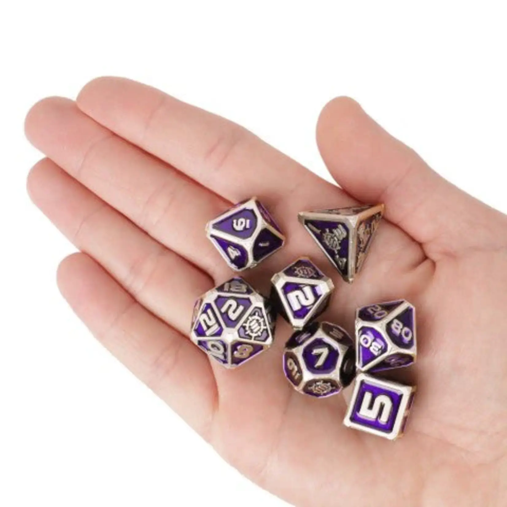 Enhance Enhance Metal RPG Dice Set - Purple