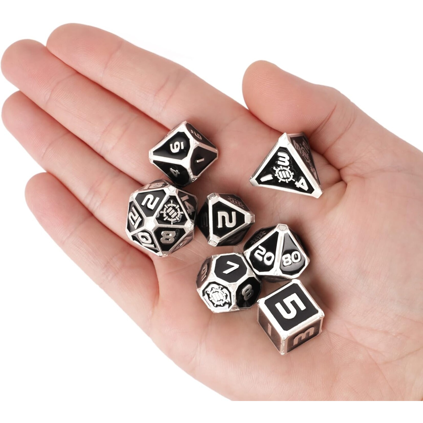 Enhance Enhance Metal RPG Dice Set - Black