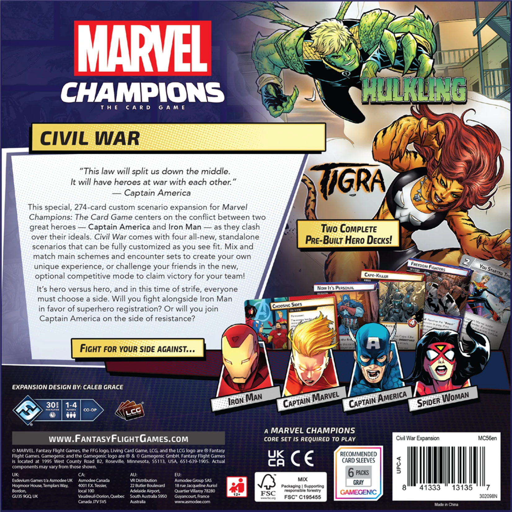 Fantasy Flight Games Marvel Champions: Civil War (EN)