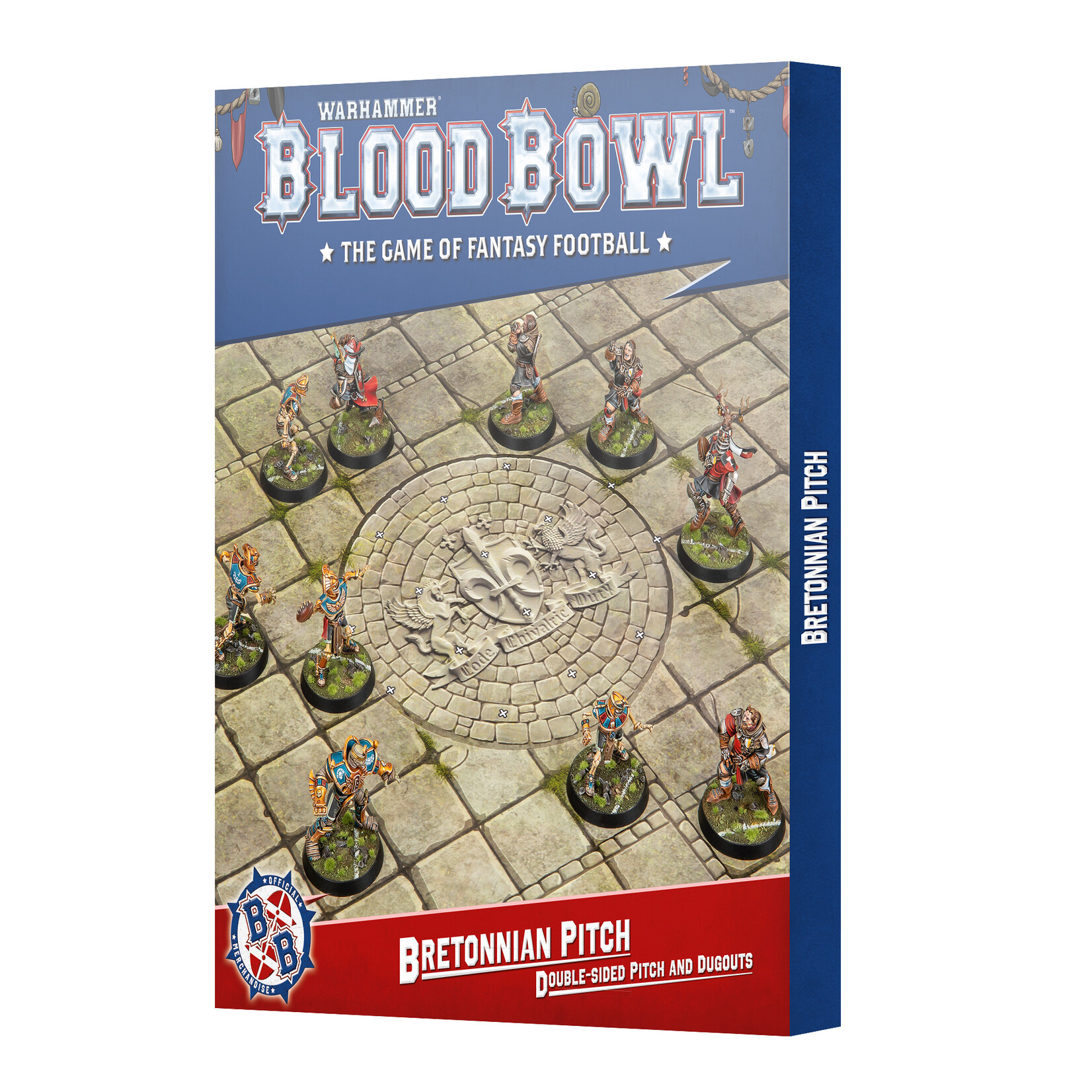 Games Workshop Blood Bowl Bretonnian Team Pitch & Dugouts