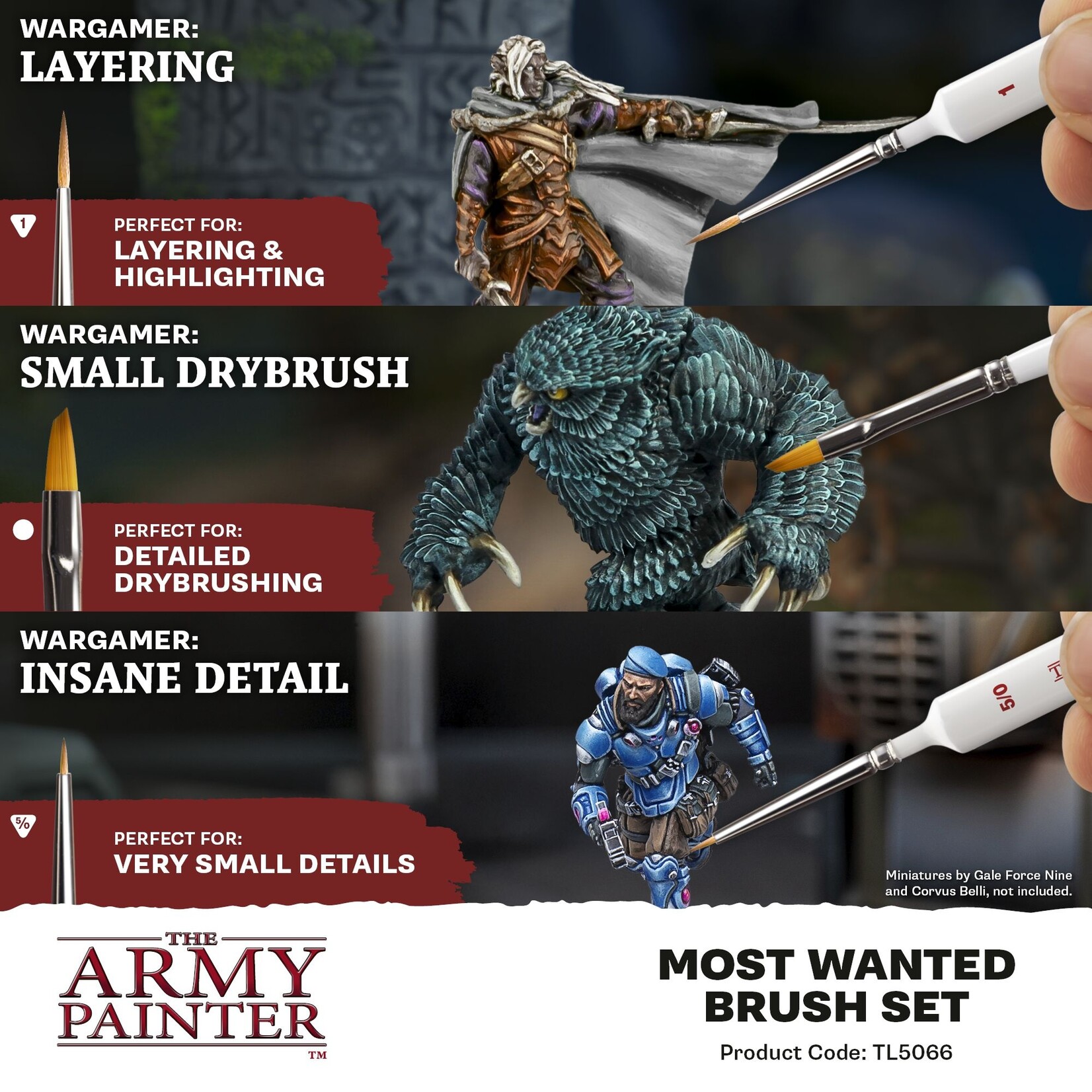 The Army Painter The Army Painter Most Wanted Brush Set