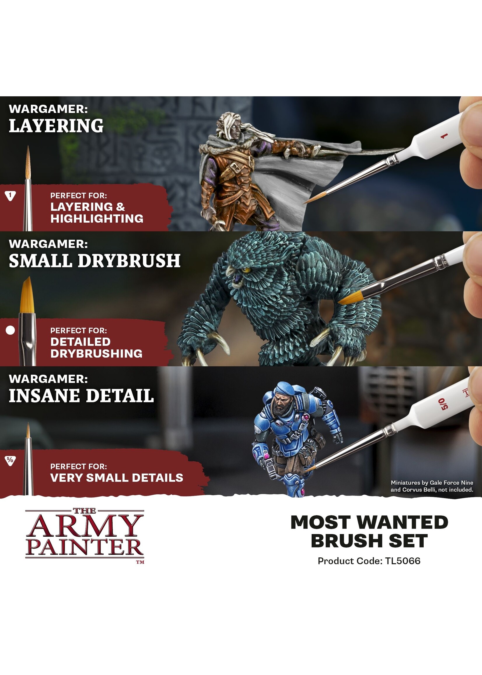 The Army Painter The Army Painter Most Wanted Brush Set