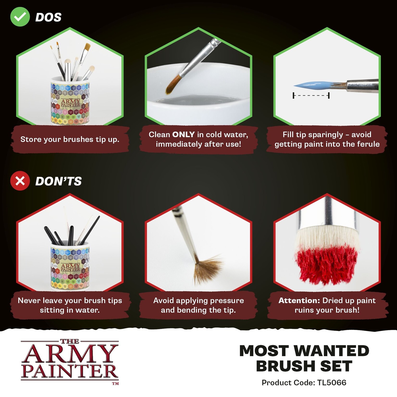 The Army Painter The Army Painter Most Wanted Brush Set