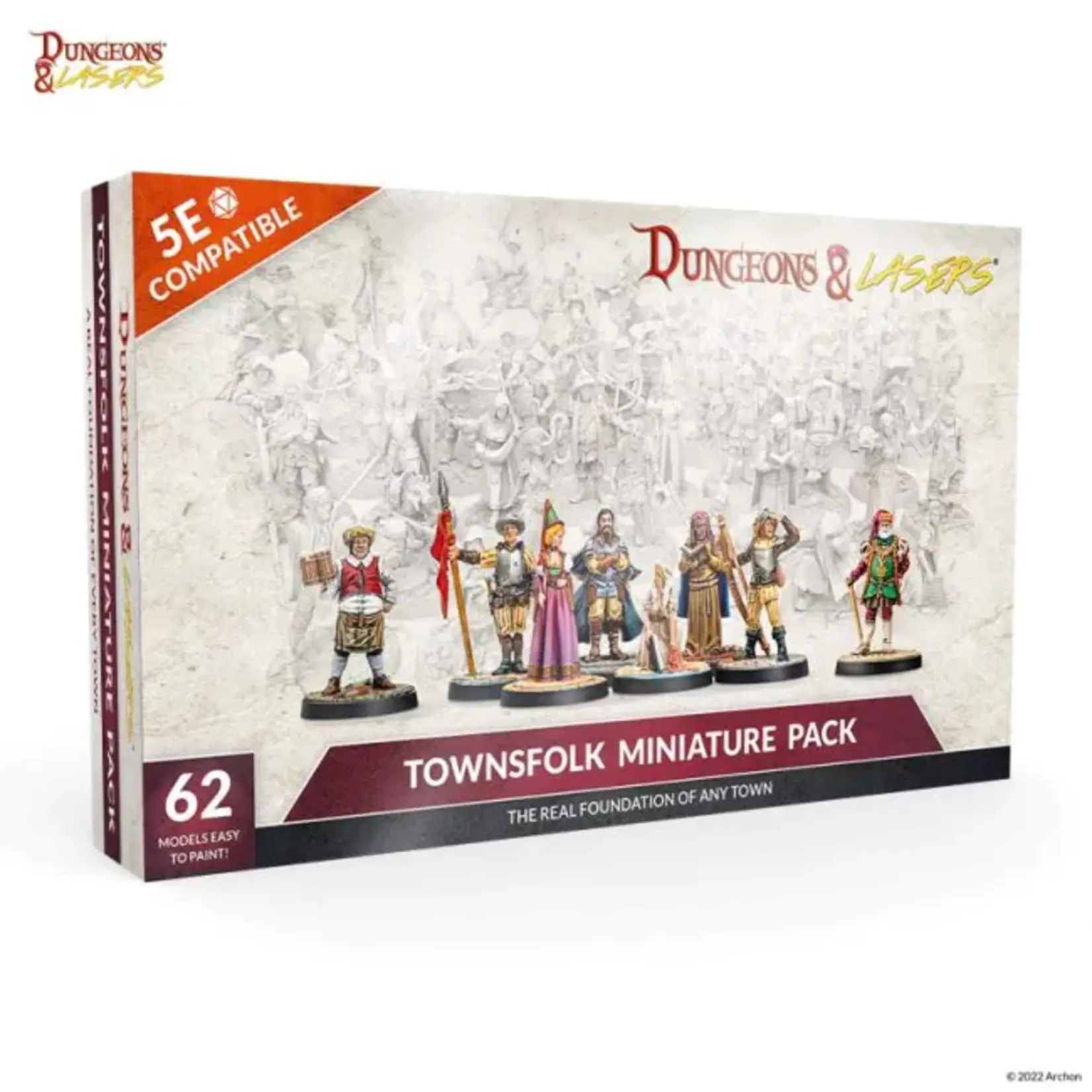 Archon Studio Dungeons & Lasers: Townsfolk miniature pack