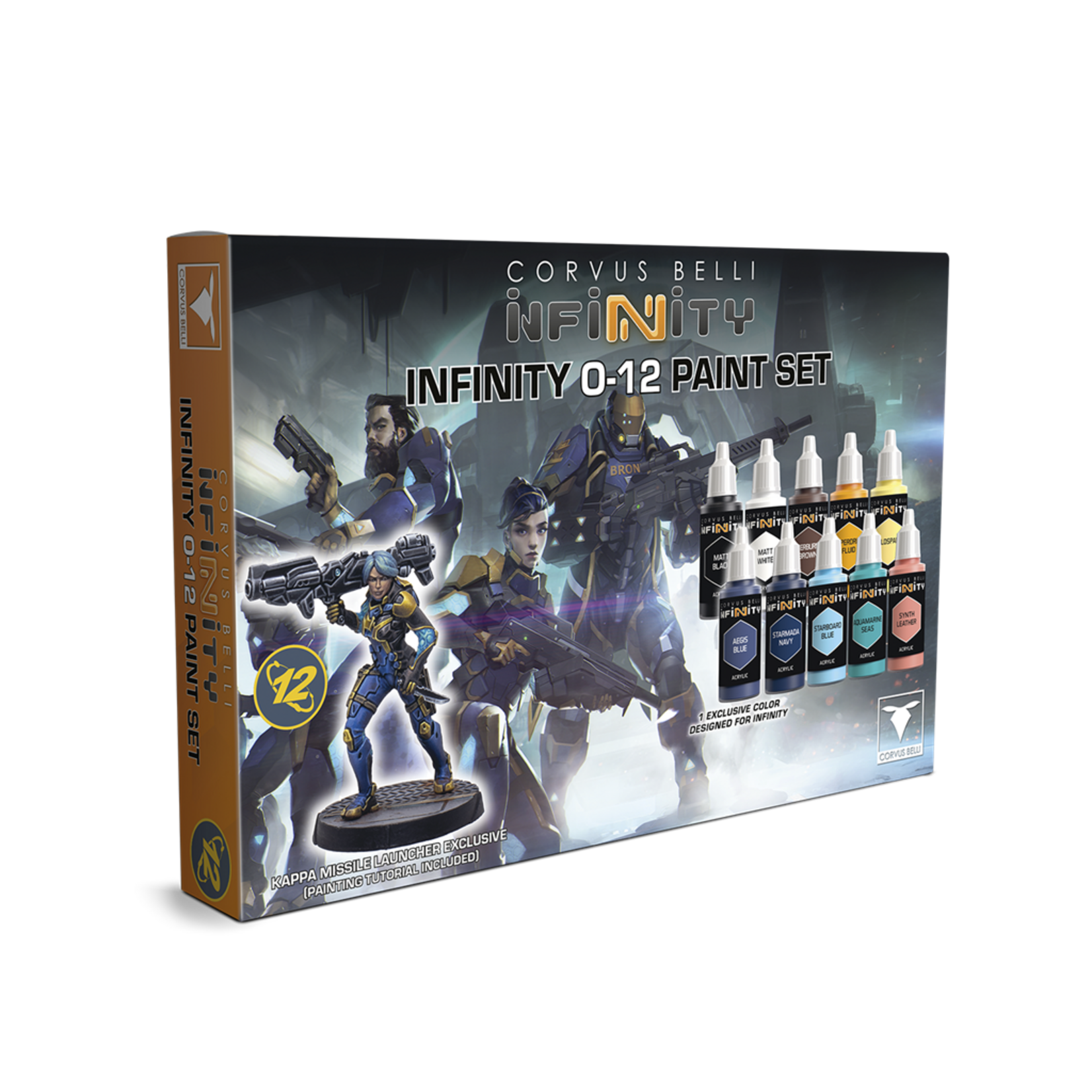 Corvus Belli Infinity: 0-12 Paint Set (Kappa Missile Launcher Exclusive)
