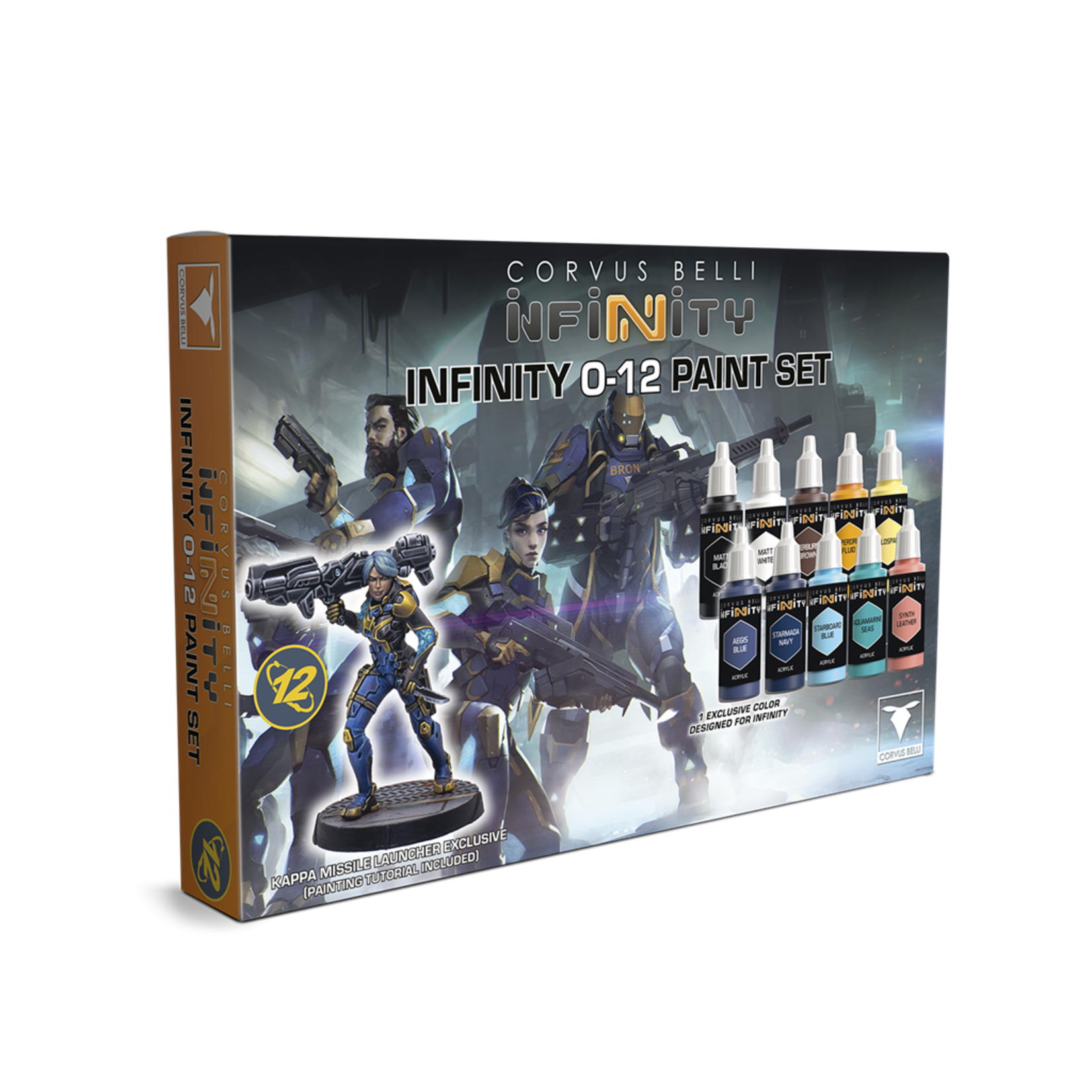 Corvus Belli Infinity: Infinity 0-12 Paint Set (Kappa Missile Launcher Exclusive)