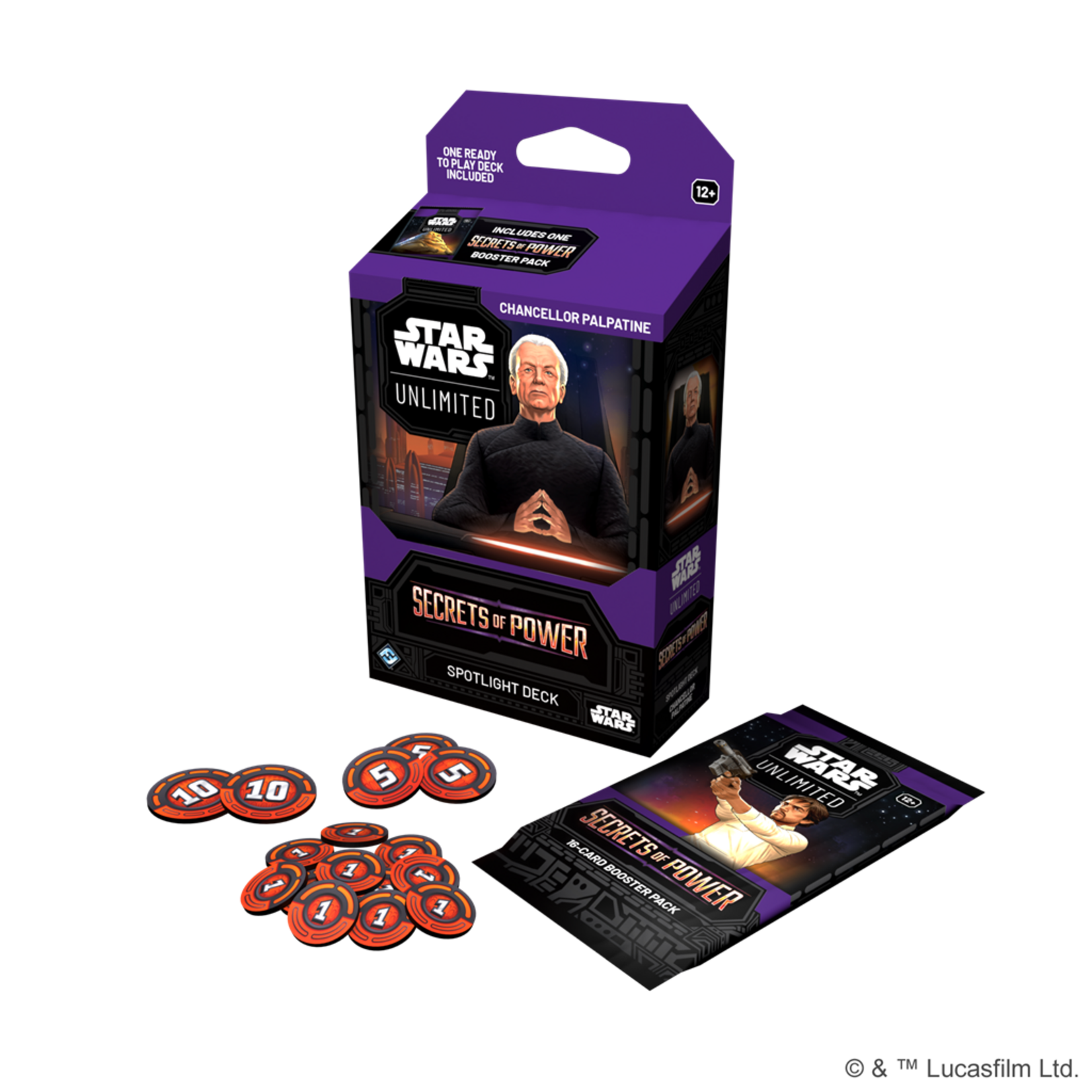 Fantasy Flight Games Star Wars Unlimited: Secrets of Power Palpatine Spotlight Deck (EN)